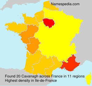 Surname Cavanagh in France Surname Cavanagh in France