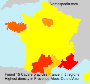 Surname Cavarero in France Surname Cavarero in France