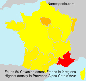 Surname Cavasino in France Surname Cavasino in France