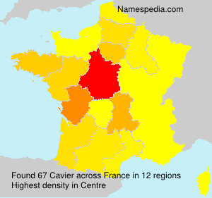 Surname Cavier in France Surname Cavier in France