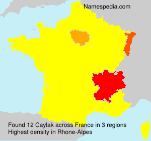 Surname Caylak in France Surname Caylak in France