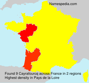 Surname Cayrafourcq in France Surname Cayrafourcq in France