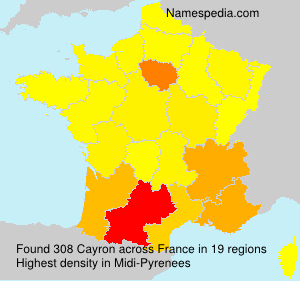 Surname Cayron in France Surname Cayron in France