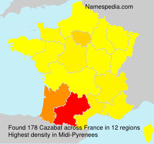 Surname Cazabat in France Surname Cazabat in France