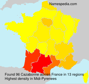Surname Cazabonne in France Surname Cazabonne in France