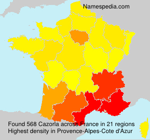 Surname Cazorla in France Surname Cazorla in France