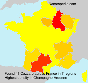 Surname Cazzaro in France Surname Cazzaro in France
