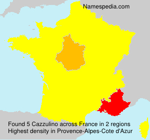 Surname Cazzulino in France Surname Cazzulino in France