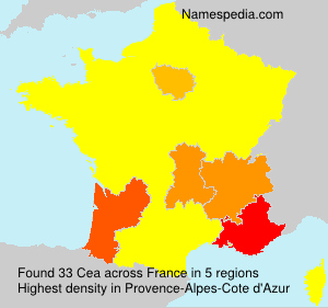 Surname Cea in France Surname Cea in France