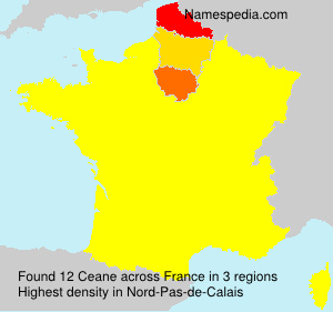 Surname Ceane in France Surname Ceane in France