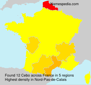 Surname Cebo in France Surname Cebo in France