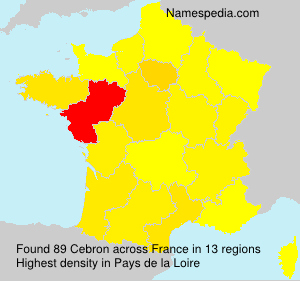 Surname Cebron in France Surname Cebron in France