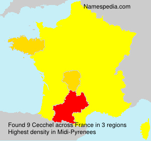 Surname Cecchel in France Surname Cecchel in France