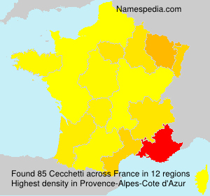 Surname Cecchetti in France Surname Cecchetti in France