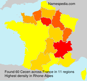 Surname Cecen in France Surname Cecen in France