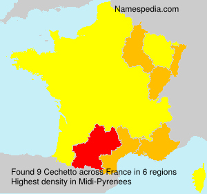 Surname Cechetto in France Surname Cechetto in France