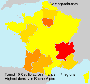 Surname Cecilio in France Surname Cecilio in France