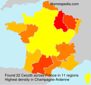 Surname Cecotti in France Surname Cecotti in France