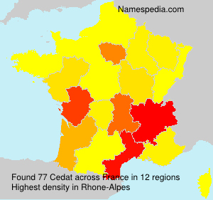 Surname Cedat in France Surname Cedat in France