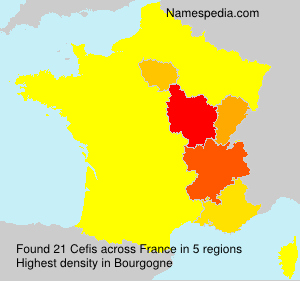 Surname Cefis in France Surname Cefis in France
