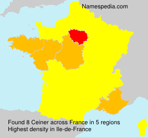 Surname Ceiner in France Surname Ceiner in France