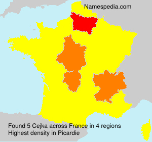 Surname Cejka in France Surname Cejka in France
