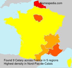 Surname Celary in France Surname Celary in France