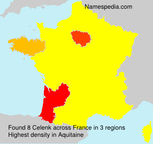 Surname Celenk in France Surname Celenk in France
