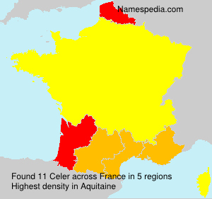 Surname Celer in France Surname Celer in France