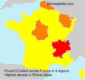 Surname Celikel in France Surname Celikel in France