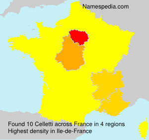 Surname Celletti in France Surname Celletti in France