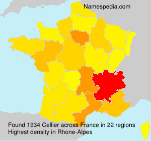 Surname Cellier in France Surname Cellier in France