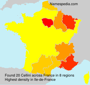 Surname Cellini in France Surname Cellini in France
