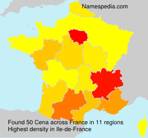 Surname Cena in France Surname Cena in France