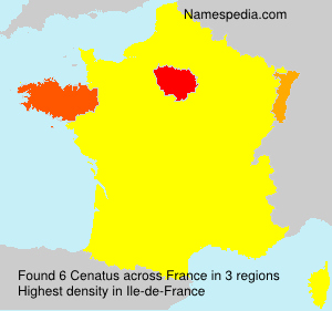 Surname Cenatus in France