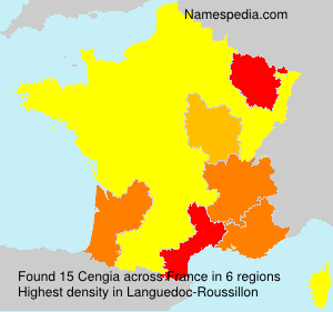 Surname Cengia in France Surname Cengia in France