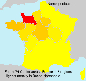 Surname Cenier in France Surname Cenier in France