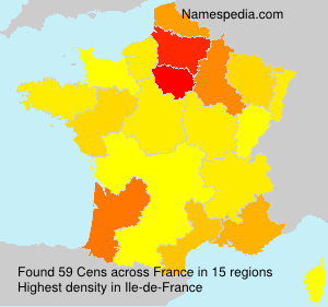 Surname Cens in France Surname Cens in France