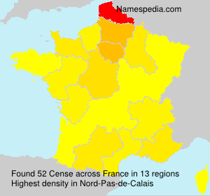 Surname Cense in France Surname Cense in France