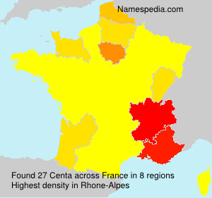 Surname Centa in France Surname Centa in France