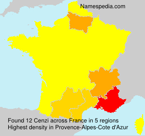 Surname Cenzi in France Surname Cenzi in France
