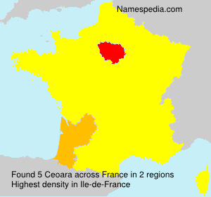 Surname Ceoara in France Surname Ceoara in France