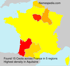 Surname Ceola in France Surname Ceola in France