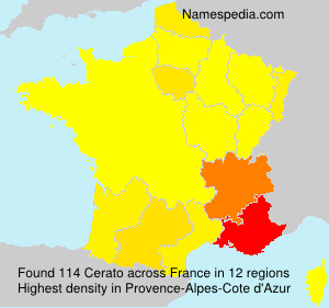 Surname Cerato in France Surname Cerato in France