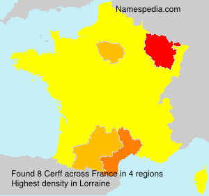 Surname Cerff in France Surname Cerff in France