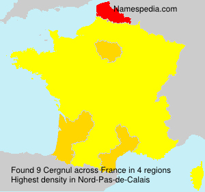 Surname Cergnul in France Surname Cergnul in France