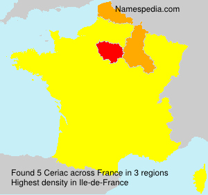 Surname Ceriac in France Surname Ceriac in France