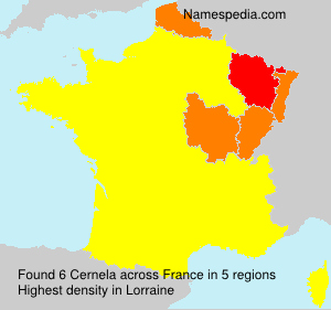 Surname Cernela in France Surname Cernela in France