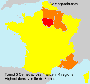 Surname Cernet in France Surname Cernet in France