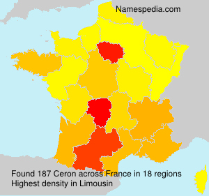 Surname Ceron in France Surname Ceron in France